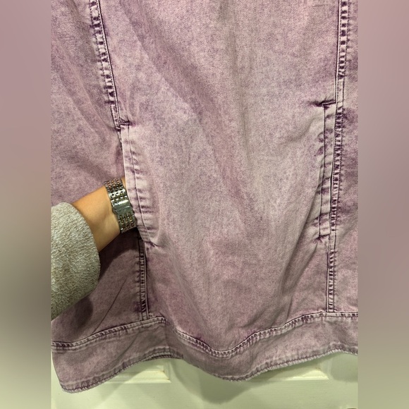 Free People Arland Purple Acid Wash Mini Dress - Picture 4 of 11